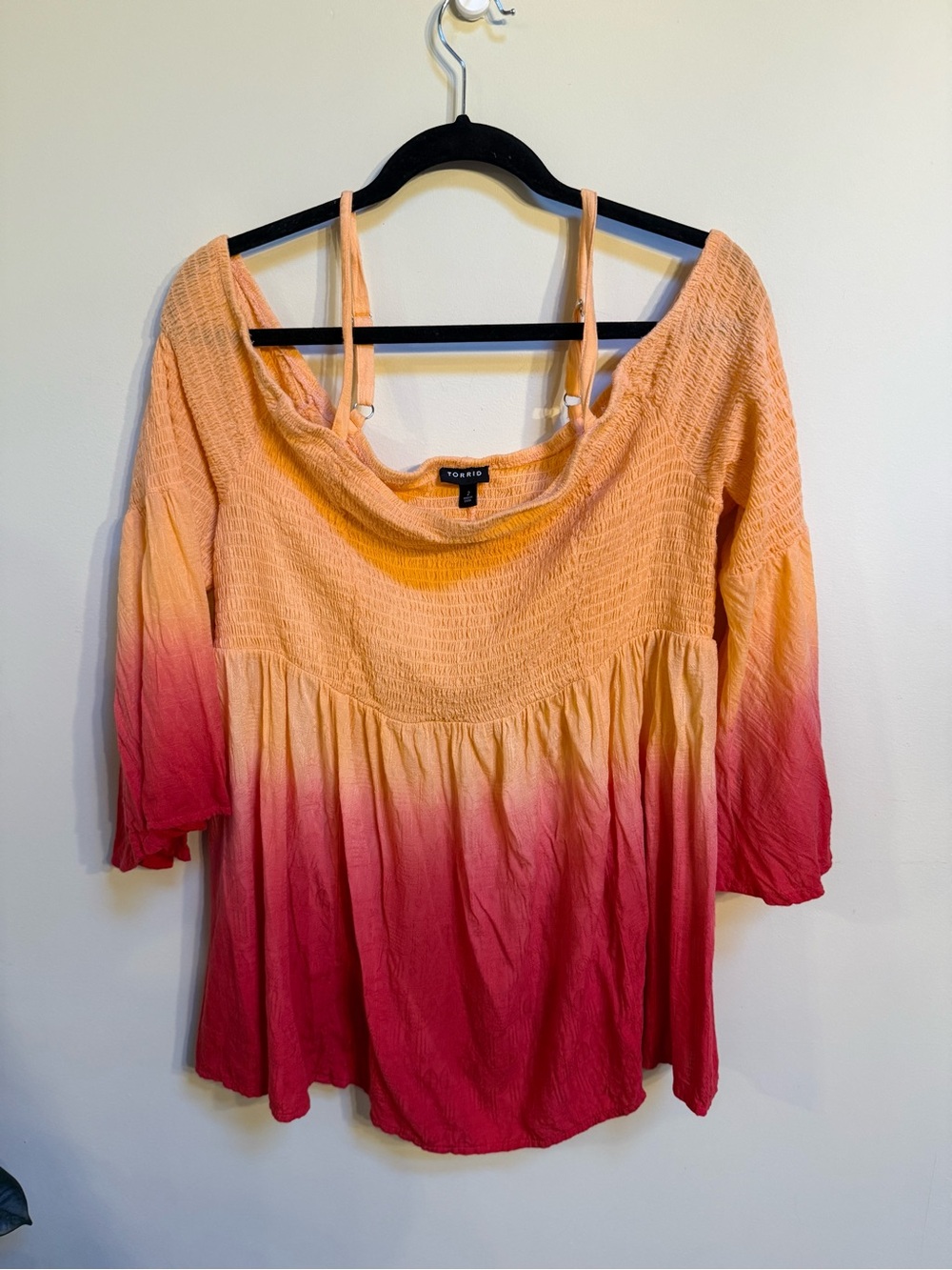torrid Ombre Cold Shoulder Mini Dress